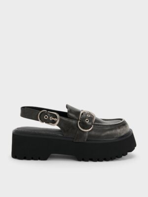 Charles & Keith - Eliot Platform Slingback Loafers