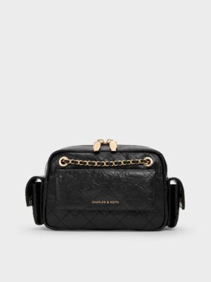 Charles & Keith - Duo Quilted Crossbody Bag