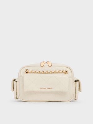 Charles & Keith - Duo Quilted Crossbody Bag