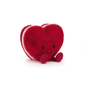 Jellycat A4MACHR Amuseables Arlette Heart Macaron Red Plush Soft Toy