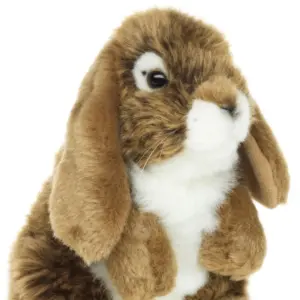 Uni Toys C802431A-BR Aries Rabbit Brown 18cm Standing Plush Soft Toy