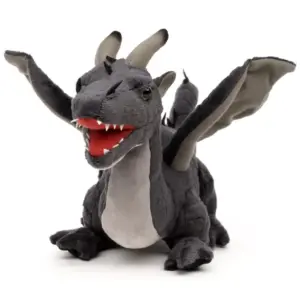 Uni Toys T90475 Grey Dragon Small 34cm Long Plush Soft Toy