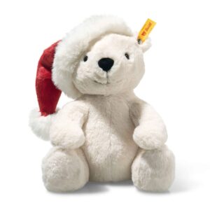 Steiff 065231 Cosy Christmas Rico Polar Bear Wearing Santa Hat