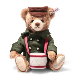 Steiff 005909 Little Drummer Boy Musical Mohair Teddy Bear Limited Edition+