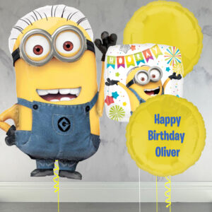 Despicable Me - Minions Inflated & Personalised Balloon Set