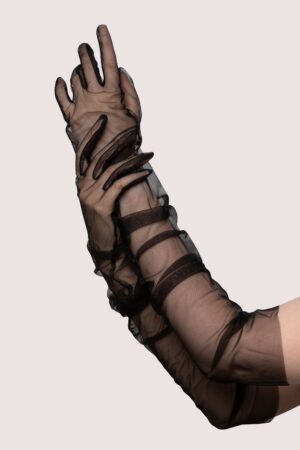 Black Sheer Gloves | UK One | Wolf & Whistle