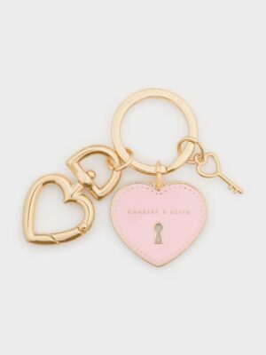 Charles & Keith - Heart Lock Keychain