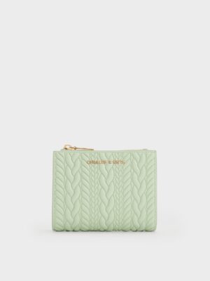 Charles & Keith - Apolline Textured Top-Zip Wallet