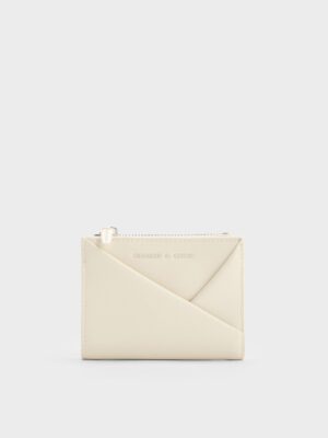 Charles & Keith - Midori Geometric Top-Zip Wallet