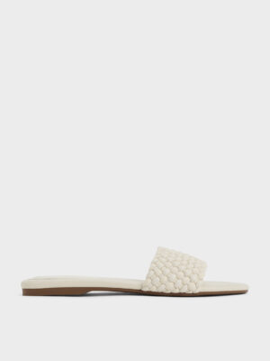 Charles & Keith - Woven Open-Toe Slides