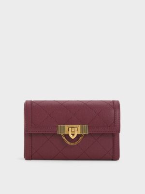 Charles & Keith - Tallulah Quilted Push-Lock Clutch