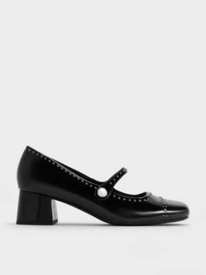 Charles & Keith - Studded Mary Jane Pumps