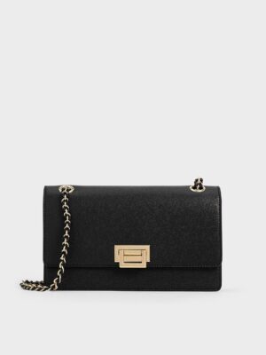 Charles & Keith - Everline Braided-Strap Shoulder Bag
