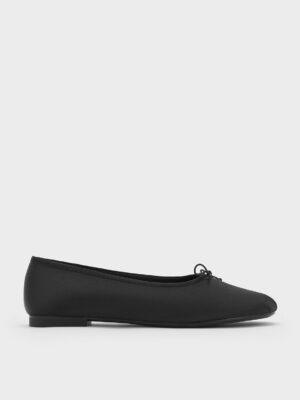 Charles & Keith - Satin Bow Ballet Flats