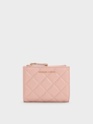 Charles & Keith - Alva Quilted Top-Zip Small Wallet