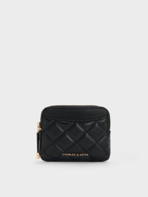 Charles & Keith - Alva Quilted Top-Zip Card Holder