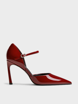 Charles & Keith - Patent Pointed D'Orsay Stiletto Pumps