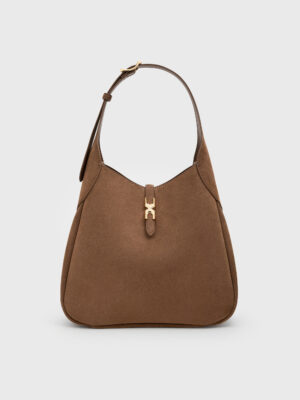 Charles & Keith - Adalyn Recycled Suede Hobo Bag