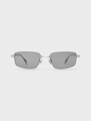 Charles & Keith - Celestia Rectangular Clear Sunglasses