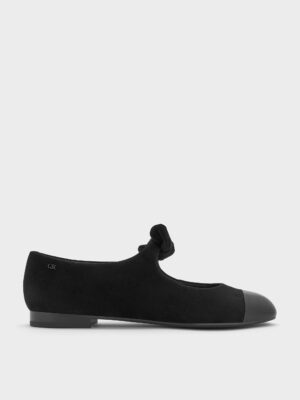 Charles & Keith - Suede & Leather Mary Janes