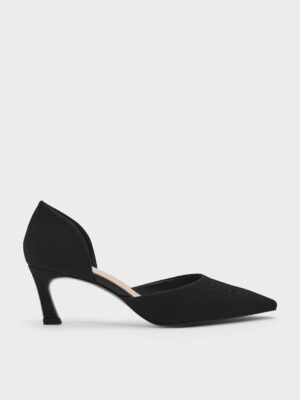 Charles & Keith - Kerra Twill Pointed D'Orsay Pumps