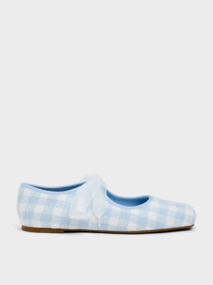 Charles & Keith - Camila Gingham Mary Jane Flats