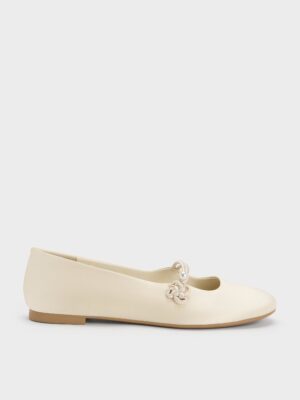 Charles & Keith - Orinda Knot-Pearl Mary Jane Flats