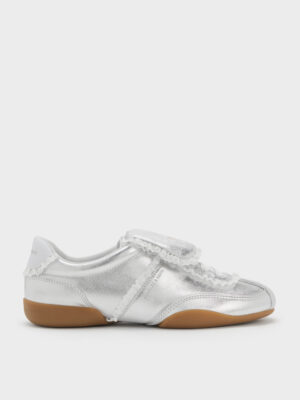 Charles & Keith - Louise Lace-Trim Sneakers