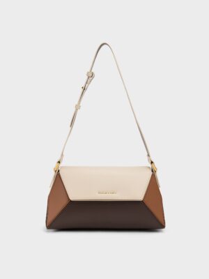Charles & Keith - Nasrin Colourblock Geometric Shoulder Bag