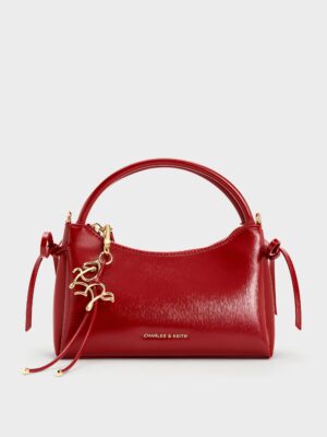 Charles & Keith - Hazel Bow Horse-Motif Top Handle Bag