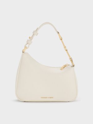 Charles & Keith - Mini Agatha Chain-Accent Shoulder Bag