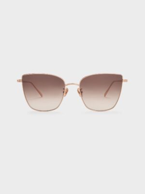 Charles & Keith - Livonia Crystal Square Sunglasses