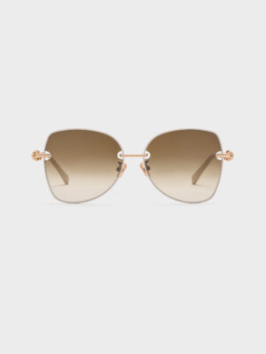 Charles & Keith - Sable Knot Butterfly Sunglasses