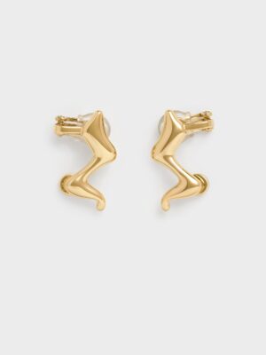 Charles & Keith - Emilia Wavy Stud Earrings