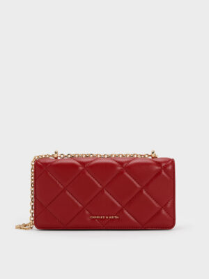Charles & Keith - Paffuto Quilted Wallet On Chain