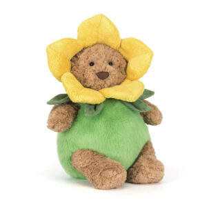 Jellycat BARM2FL Bartholomew Bear in Daffodil Outfit Plush Soft Toy