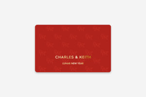 Charles & Keith - Lunar New Year Gift Card - Horse Print Red
