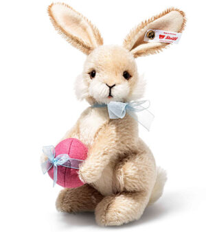 Steiff 005855 Hoppy Spring Rabbit Standing Mohair Limited Edition