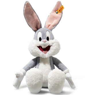 Steiff 024672 Bugs Bunny Grey and White Plush Soft Toy