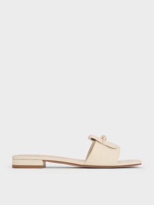Charles & Keith - Knotted Accent Slide Sandals