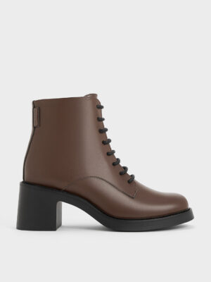 Charles & Keith - Hester Block Heel Ankle Boots