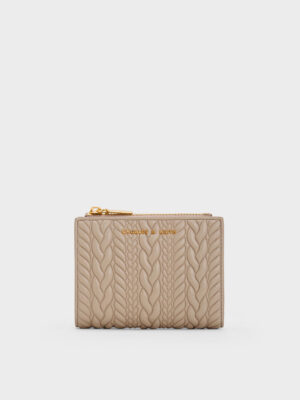 Charles & Keith - Apolline Textured Top-Zip Wallet
