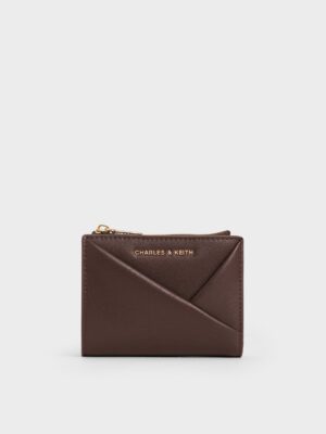 Charles & Keith - Midori Geometric Top-Zip Wallet