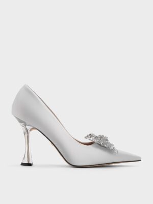 Charles & Keith - Beaded Bow Pumps