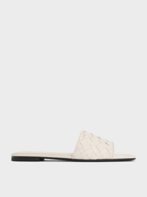 Charles & Keith - Ivette Woven Slide Sandals