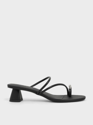 Charles & Keith - Strappy Toe-Ring Heeled Sandals