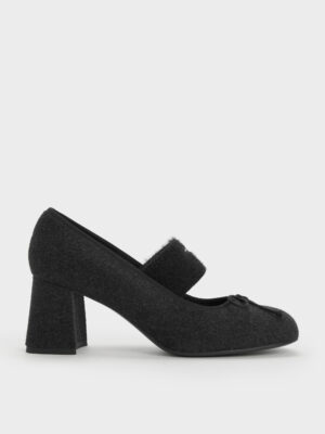 Charles & Keith - Winona Felt Mary Jane Pumps