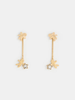 Charles & Keith - Athalia Gingerbread-Fairy Drop Earrings