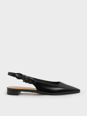 Charles & Keith - Jayce Leather Slingback Flats
