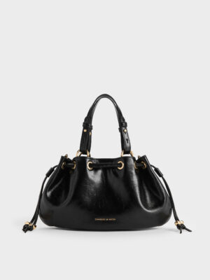 Charles & Keith - Mini Moxie Drawstring Bucket Bag